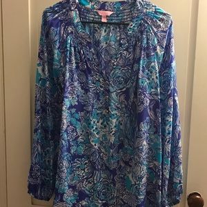 Brand New Lilly Pulitzer Elsa Top In Cat Call